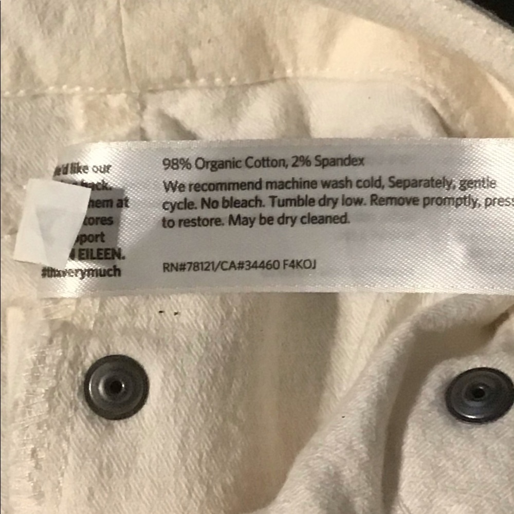 Eileen Fisher Women’s Organic Cotton Pants - Picture 11 of 11